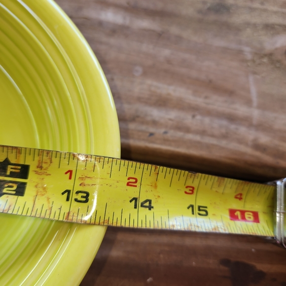 Fiesta Large Platter,  13.5 inch, Lemongrass color - Picture 3 of 3